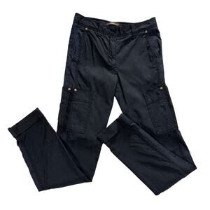 Roberto Cavalli Black Cargo Utility Pants - Size 38 (US 2/4) *FLAW*